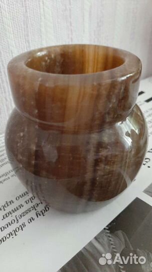 Вазы оникс винтажные, пепельница яшма из СССР