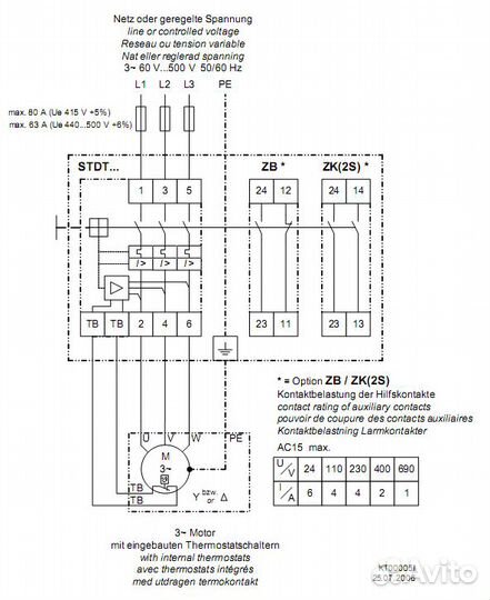 Устройство защиты двигателя ziehl-abegg stdt 16