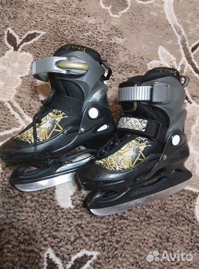 Коньки детские раздвижные 27-30
