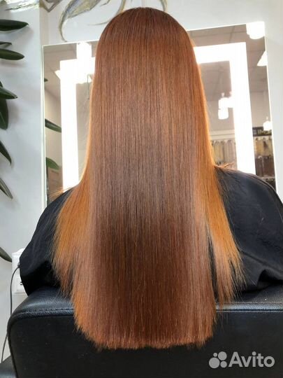 Кератиновое выпрямление волос