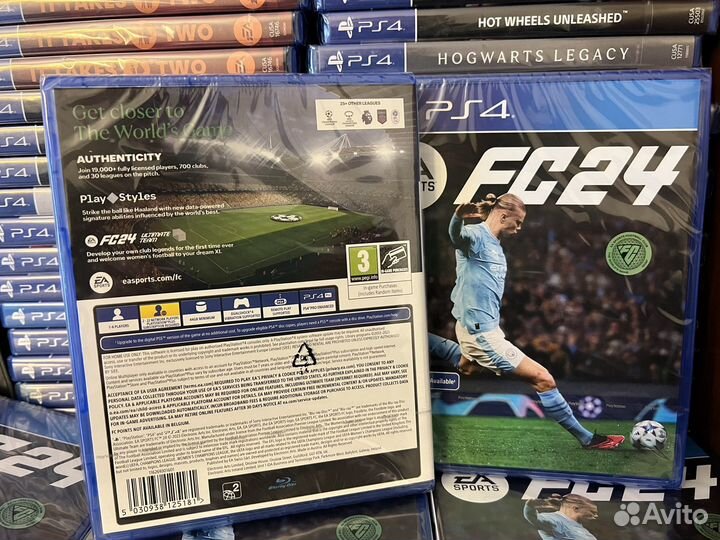 Диск EA FC 24 (Fifa 24) PS4 / Новый / Русский язык