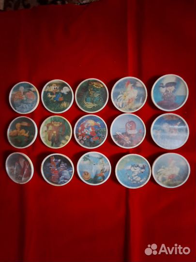 Детские значки СССР 15 штук