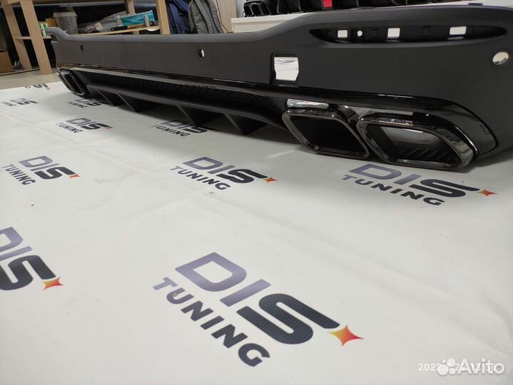 Диффузор+насадки AMG 63 Mercedes GLE V167 GLS X167