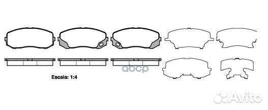 1405 00 MK528945 колодки дисковые п Mitsubis