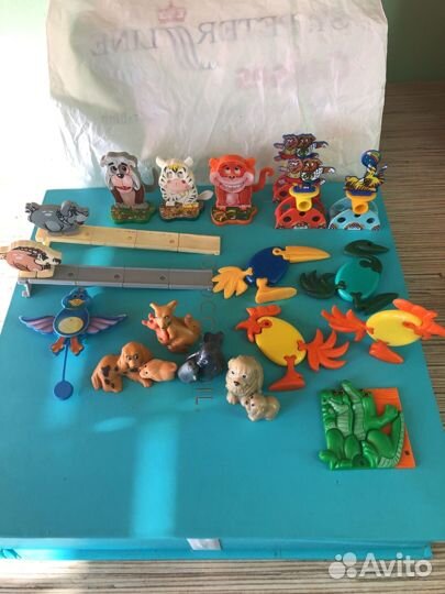 Игрушки вкладыши из киндера 90х