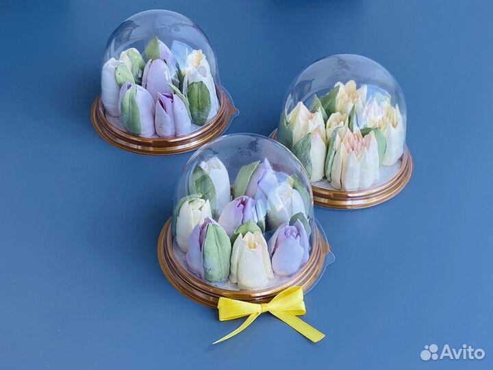 Зефирные цветы в коробке