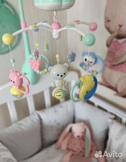 Мобиль в кроватку с ночником