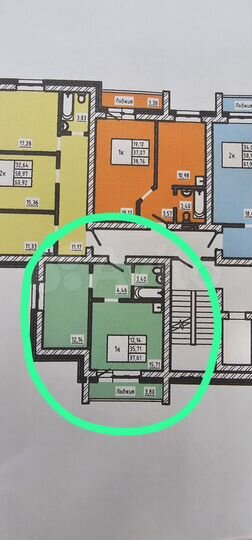 1-к. квартира, 38,6 м², 2/9 эт.