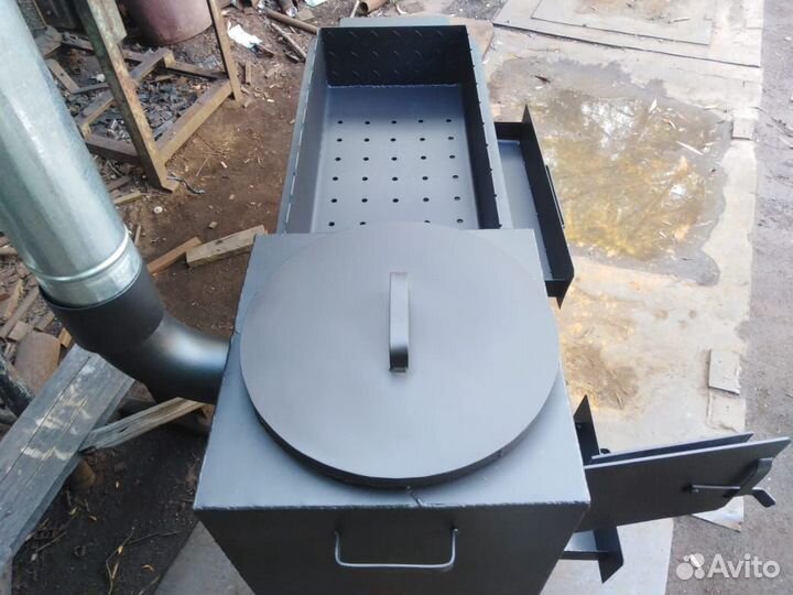 Мангал - казан + зольник к мангалу