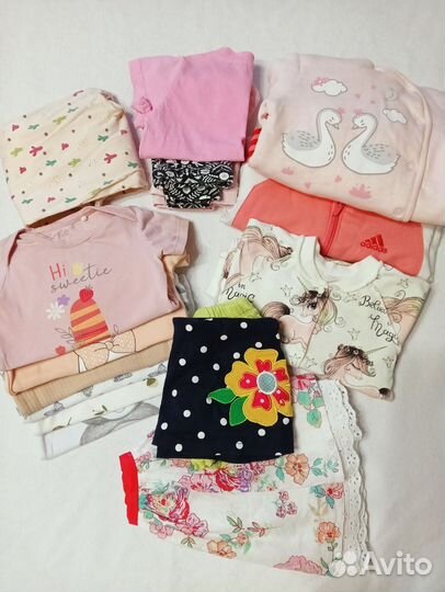 Вещи пакетом для девочки 68 74