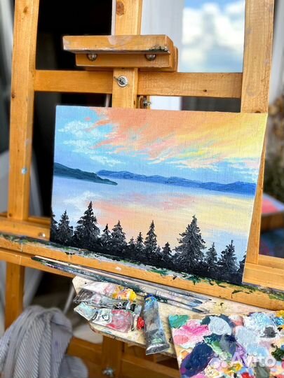 Картина маслом пейзаж холст