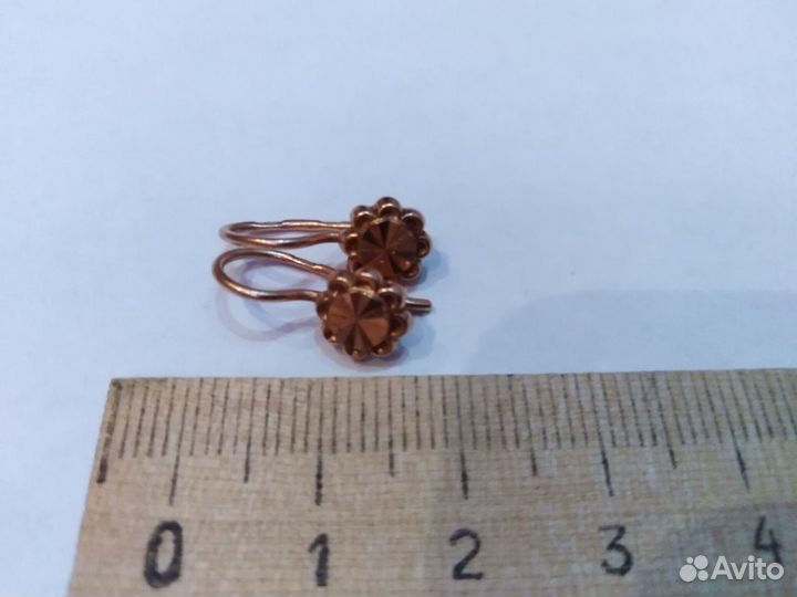 Золотые серьги СССР