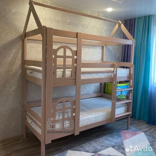Двухъярусная кровать настоящий массив