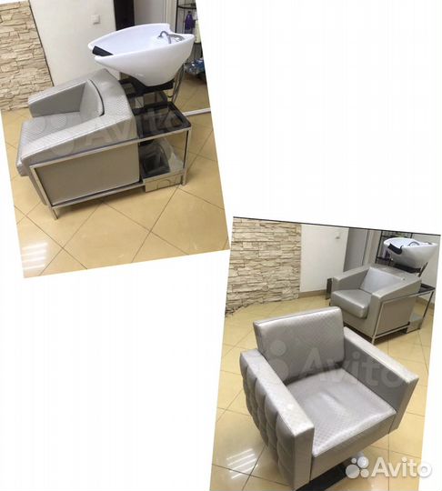 1парикмахерская мойка+1парикмахерское кресло italy