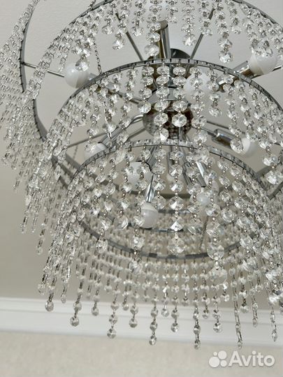Люстра потолочная хрустальная