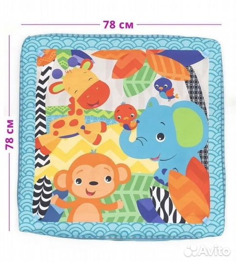 Детский развивающий коврик для новорожденных
