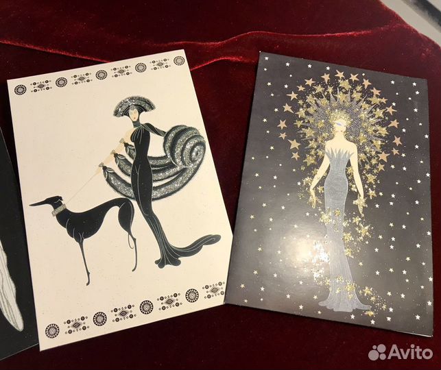 Блокнот -буклет с открытками Эртэ