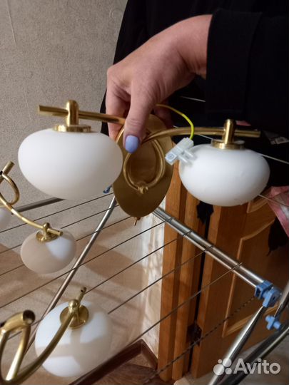 Люстра потолочная с бра