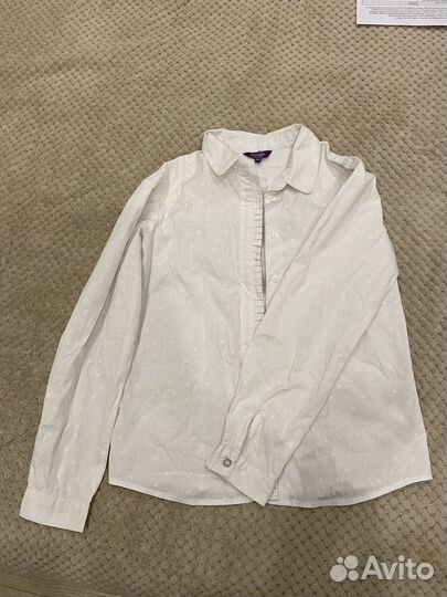 Рубашка белая школьная