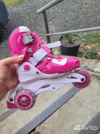Роликовые коньки детские раздвижные