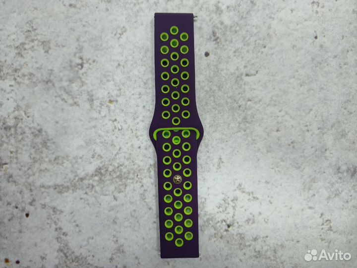 Ремешок Sport силиконовый 20мм (Puprle Green)