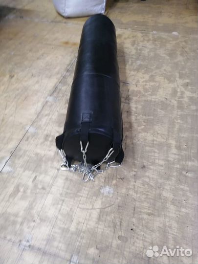 Мешок боксерский подвесной кожаный 1,3-2м высотой