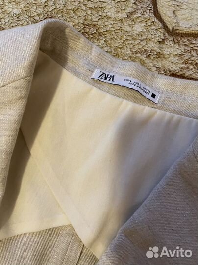 Пиджак zara лен