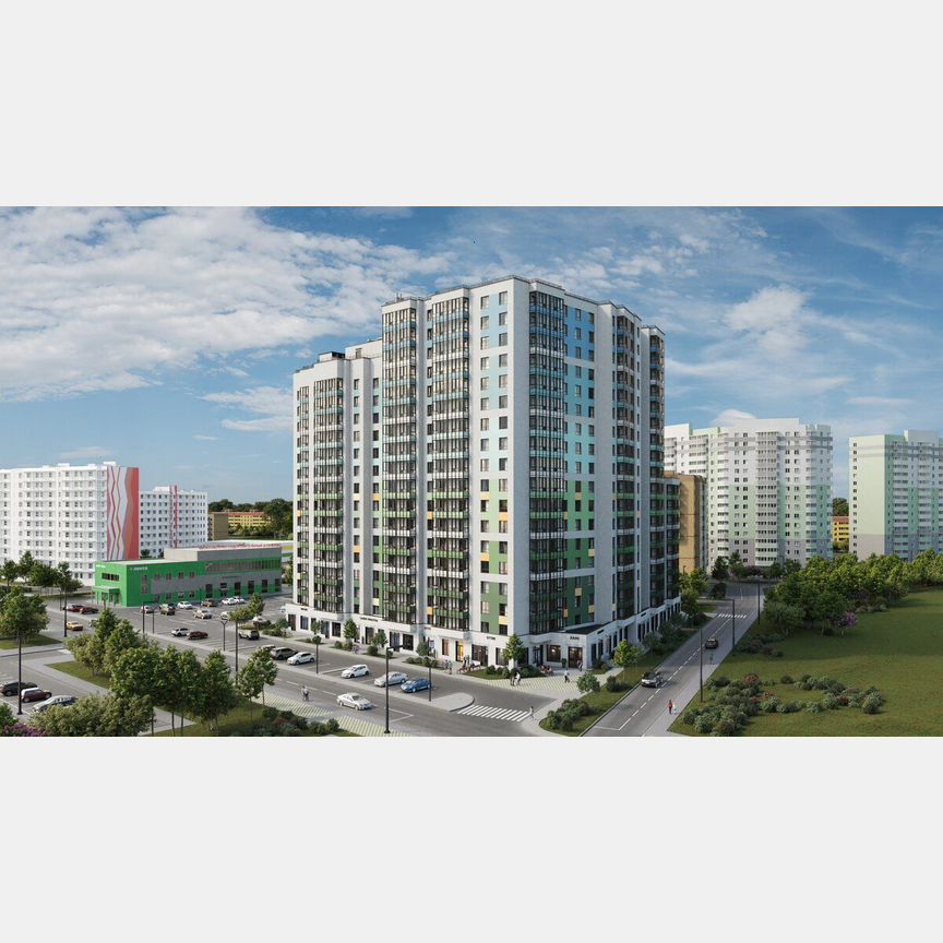 2-к. квартира, 54,7 м², 15/15 эт.
