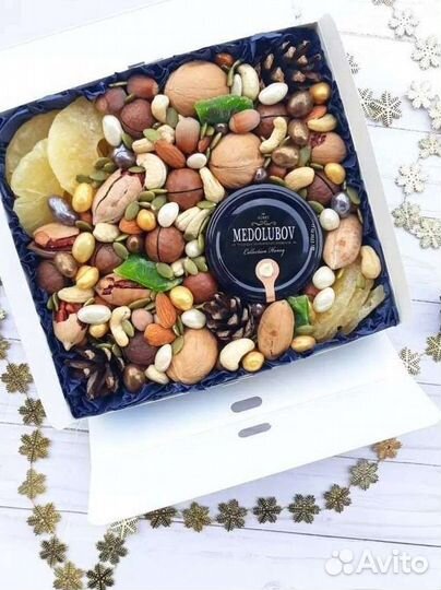 Съедобные букеты. Корзина с сухофруктами