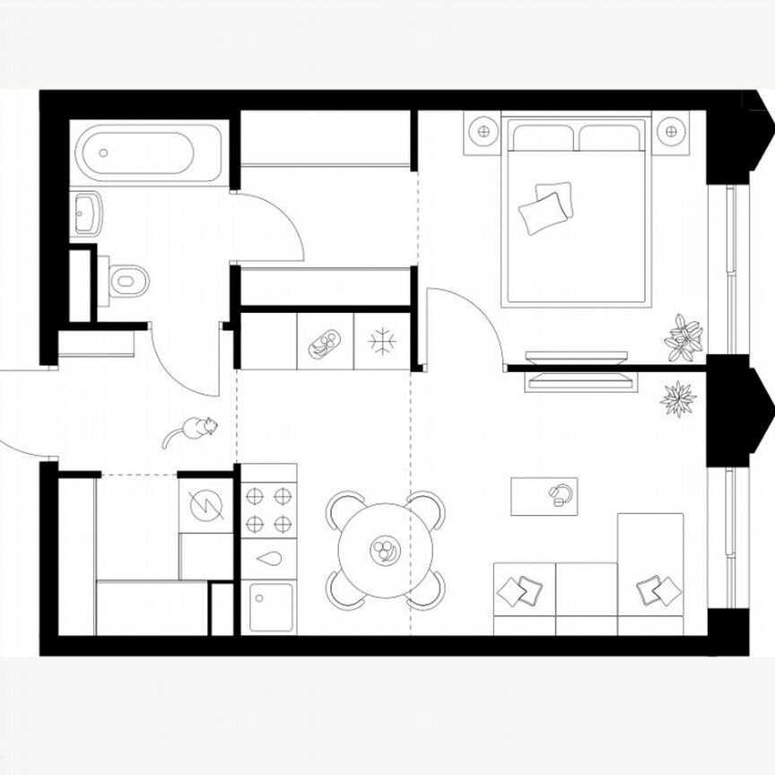 1-к. квартира, 36,3 м², 3/26 эт.