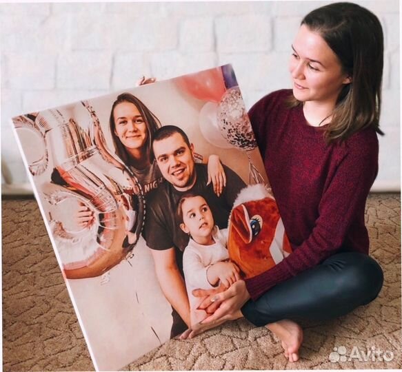 Портрет на холсте - премиум