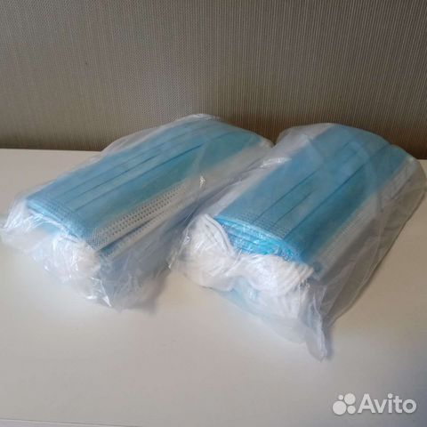 Маска одноразовая медицинская 100 шт