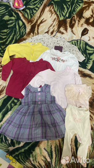 Вещи на девочку 3-6-9 мес (68-74)