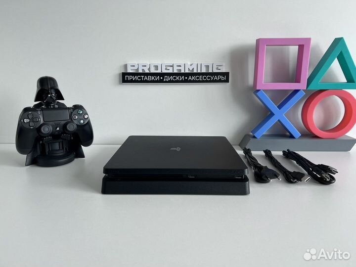 PS4 Slim 1000 gb отличное состояние гарантия