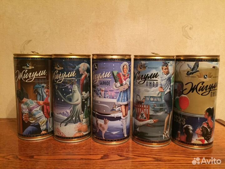 Пивные банки Жигули, Спартак. Кока-кола