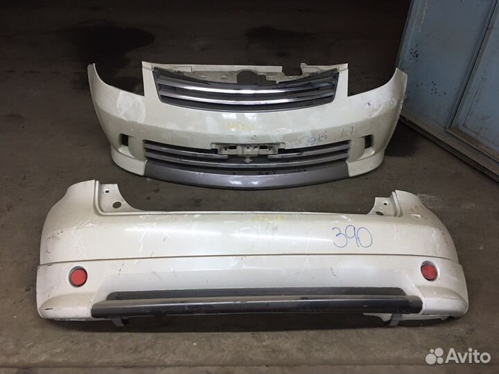 Комплект бамперов rider на Nissan Note E 11