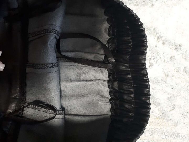 Шорты экокожа