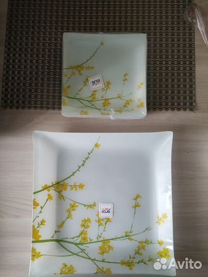 Тарелки плоские набор посуды