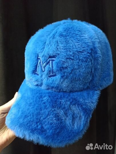 Бейсболка из искусственного меха