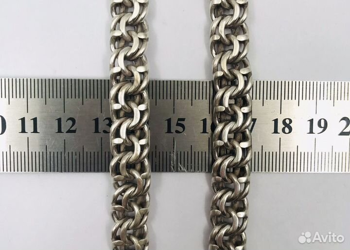 Серебряная цепь бисмарк 100 грамм