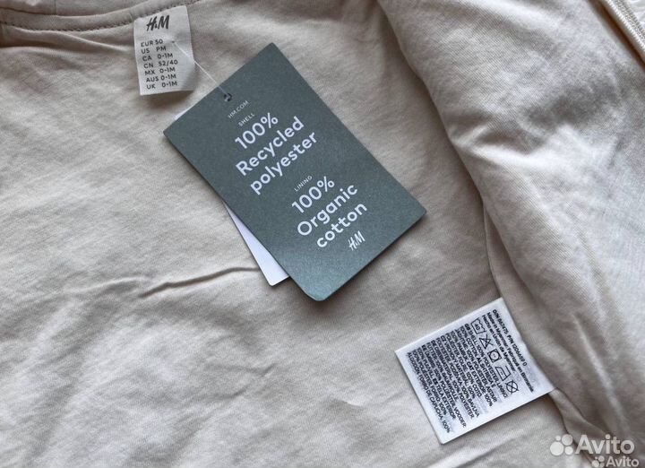 Плюшевая куртка тедди для новорожденного hm 50