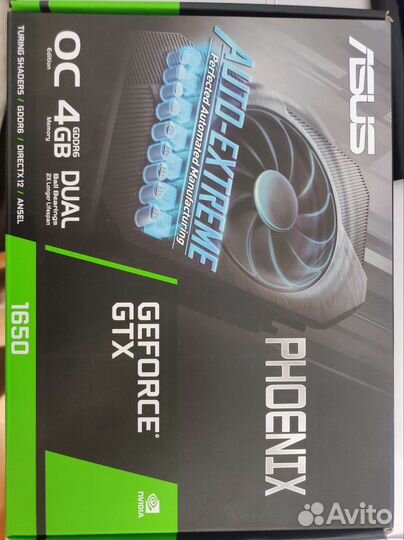 Видеокарта asus GeForce GTX 1650 4GB