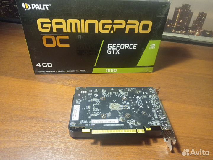 Видеокарта gtx 1650 Gaming pro OC gddr6
