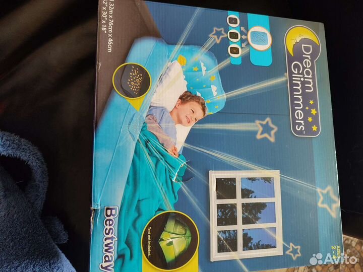 Надувная кровать матрас детская с подсветкой