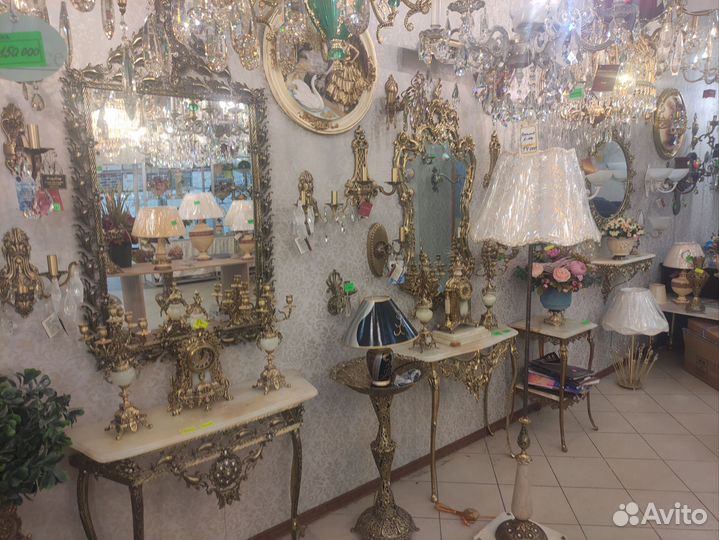 Люстра бронза,бра,консоли,вазы,лампы