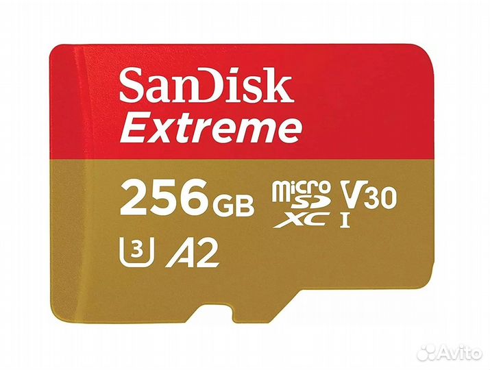 Карта памяти SanDisk Extreme microSD 256гб 190/130
