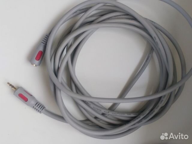 Кабель удлинитель mini Jack 3.5, 5 метров
