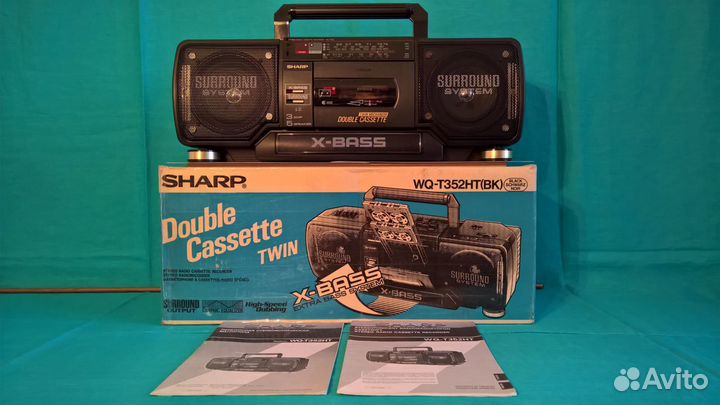 Магнитола Sharp WQ-T352HT BK Stereo Radio Cassette