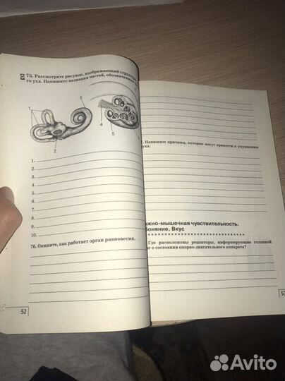 Рабочая тетрадь по биологии новая