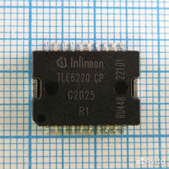 TLE6220GP - 4х канальный коммутатор с интерфейсом